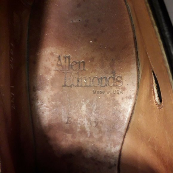 Allen Edmonds Bradley Men's Oxblood Leather SplitT - Picture 5 of 7